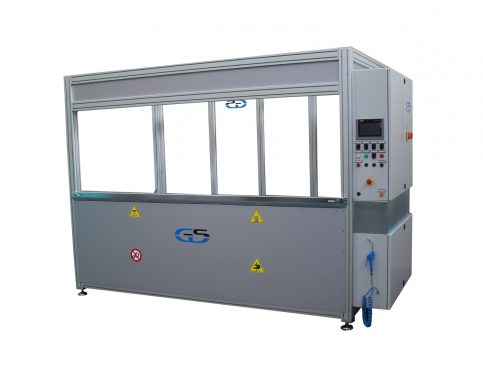 machine with interchangeable fixture GS-014-TCA with fixed control panel